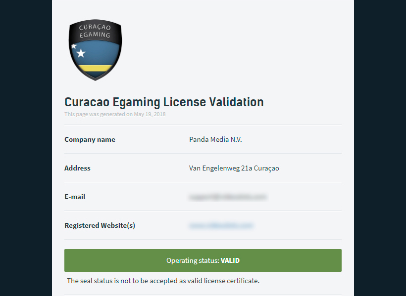 Лицензия Кюрасао