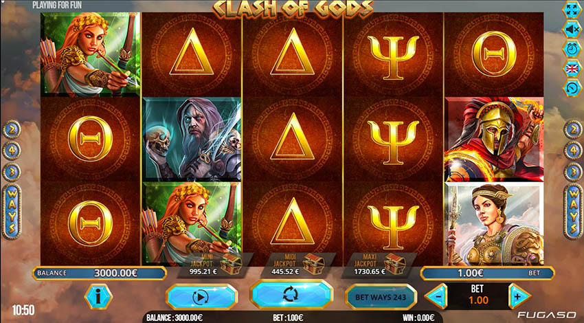 Clash of Gods от Fugaso