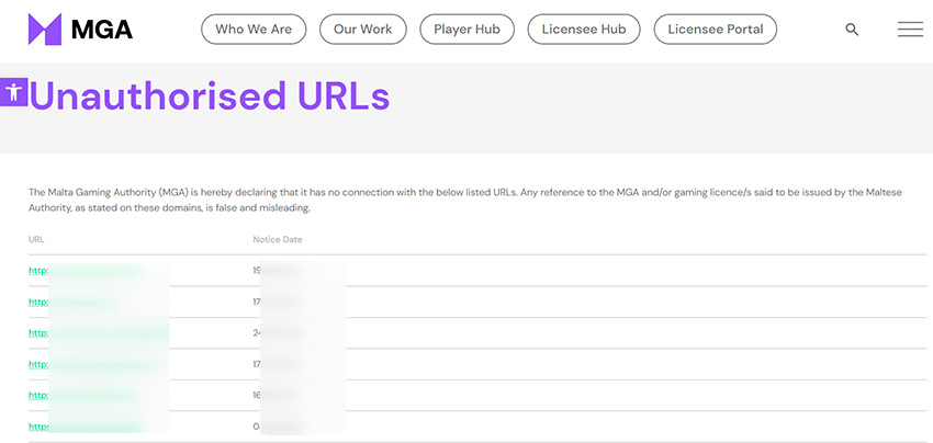 Реестр нелегальных казино на сайте регулятора