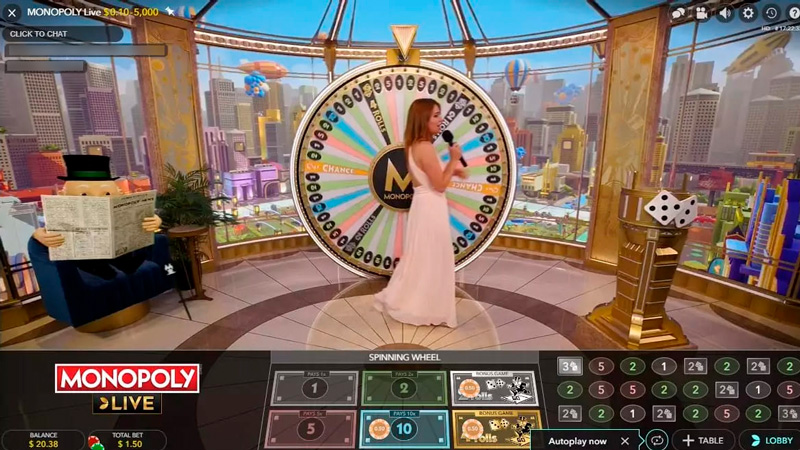 Monopoly Evolution Gaming
