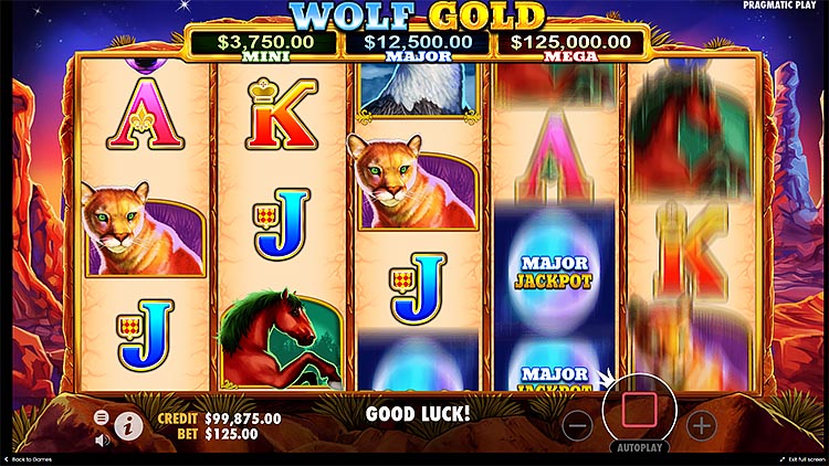 Слот Wolf Gold