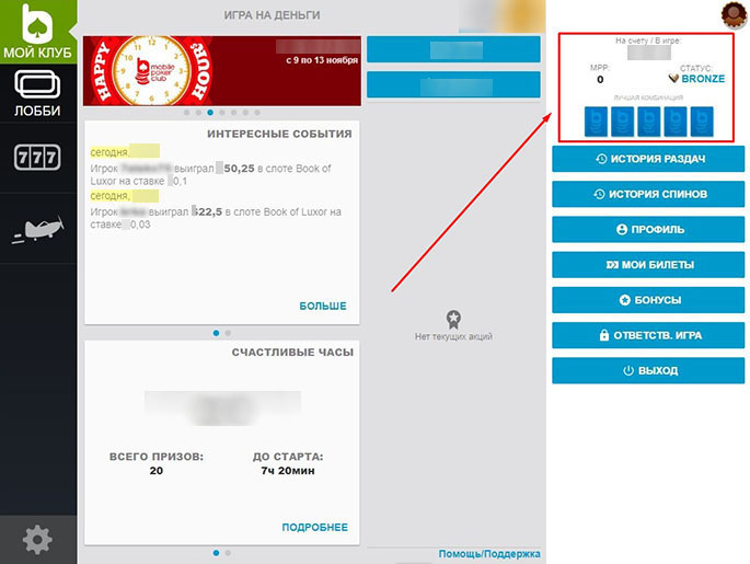 Профиль игрока